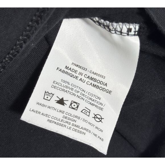 Nike Sportswear Short Sleeve Crewneck T-Shirt Black Red Logo Men's XXL Cotton - Picture 4 of 7